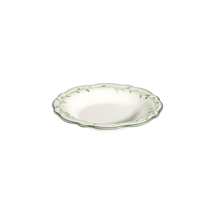 Hermia Olivessa Fulya Juego de Cena de 24 Piezas Blanco y Verde